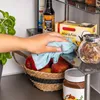 Skleněný regál Bremermann, kuchyňský regál, se skleněnými Náhled obrázku produktu 3