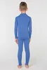 A young boy wearing a blue thermal underwear set, viewed from the back. Náhľad obrázku produktu