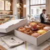 KAPAK Geschlossene Muffin Transportbox Weiß 30x30x10 cm Produktbild-Vorschau 6