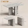 Klappbarer Holztisch fš¹r 4-6 Personen mit Rollen, 75 x 140 Produktbild-Vorschau 4