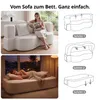 Sofa 3-Sitzer mit Schlaffunktion, 196 cm Komfortables Produktbild-Vorschau 4