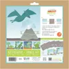 Bastelset für Karten »Dinosaurier« mit Schablonen und Produktbild-Vorschau 1