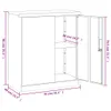 vidaXL Szafka na dokumenty jasnoszara 79x40x90 cm stalowa Podgląd zdjęcia produktu 10
