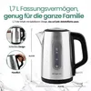 Emerio Wasserkocher 3000 W – 1,7 L – Wasserstandsanzeige – Produktbild-Vorschau 6
