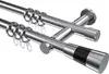 Interdeco Gardinenstange / Vorhangstange Chrom, Typ Platon Produktbild-Vorschau 1