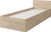 A single bed frame with a headboard and a built-in storage box, shown against a white background. Produktbild-Vorschau