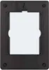 The back of a black digital scale mount with a cut-out window. Produktbild-Vorschau