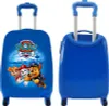 A blue Paw Patrol suitcase shown from the front and back. Náhľad obrázku produktu