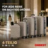 ONBEST Hartschalen Koffer Set | 4-teilig | Champagner | mit Produktbild-Vorschau 2