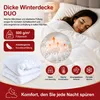 Textom DUO White Bettdecke 200x220 cm antiallergisch warm Produktbild-Vorschau 6