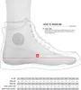 A diagram showing how to measure foot size for shoes, with a size chart below. Náhled obrázku produktu