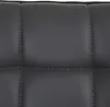 A close-up view of a quilted dark gray faux leather surface, likely part of a chair or sofa. Podgląd zdjęcia produktu