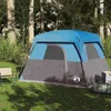 vidaXL Campingzelt 4 Personen Blau Wasserdicht Produktbild-Vorschau 3