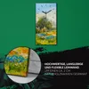 Wandbild Leinwand Bilder mit Uhr 30x60 Wiese Blume Bäume Produktbild-Vorschau 5