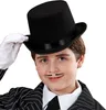 A young boy wearing a costume with a top hat and a fake mustache. Produktbild-Vorschau
