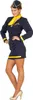 Stewardess-kostuum voor dames, 4-delig | Blauw, maat: 36 Productafbeelding-voorbeeld 2