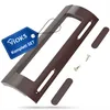 A brown door handle kit with screws and small covers, presented on a white background. Produktbild-Vorschau