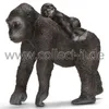 Schleich Gorilla Weibchen mit Baby Produktbild-Vorschau 1