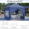 Outsunny Pavilon 2,95 x 2,95 m Skládací pavilon se 4 Náhled obrázku produktu 7