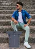 Rucksack Herren Roll Top Kurierrucksack Laptoprucksack New Produktbild-Vorschau 2