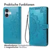 imoshion Custodia pieghevole Mandala iPhone 16 - Turchese Anteprima dell’immagine prodotto 2