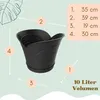 BAMA Blumentopf TULIPANO, 4er-Set, Anthrazit Produktbild-Vorschau 3