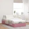 vidaXL Osmanská postel bez matrace růžová 90x200 cm Náhled obrázku produktu 3