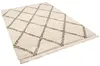 Hochflor Langflor Shaggy Teppich Boho Rauten Creme, Produktbild-Vorschau 2