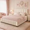 INONEFT Gestoffeerd bed 140x200 cm, boxspringbed met Productafbeelding-voorbeeld 1