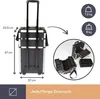 Trolley in alluminio - 370 X 225 X 670 mm - 66,9 L - Nero Anteprima dell’immagine prodotto 10