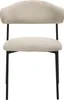 byLIVING Esszimmerstuhl 2er Set JERSEY / Webstoff taupe / Produktbild-Vorschau 4