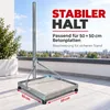 PremiumX Balkonständer 50x50cm Stahl 1m Mast SAT Produktbild-Vorschau 4