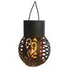 A solar-powered hanging lantern with a flame effect. Produktbild-Vorschau