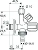 Robinet d'angle combiné Schell 1/2" chromé avec RV, Voir les images du produit 3