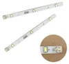 Two LED light strips are shown on a white background, with a close-up of one strip in a circular inset. Produktbild-Vorschau