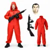 3in1 Haus des Geldes Kostüm Set – Dali Maske mit Overall & Produktbild-Vorschau 1