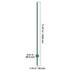 A diagram showing the dimensions of a T-post. Produktbild-Vorschau