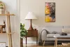 Leinwand Uhr Küche Wohnzimmer Bild 30x60 Wand Bild Wald Produktbild-Vorschau 3