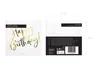 Tovaglioli Happy Birthday 33x33cm 20 pezzi, bianco/oro Anteprima dell’immagine prodotto 5