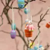 com-four® 18-teiliges Set Holzfiguren Ostern bis 4 cm - Produktbild-Vorschau 2
