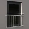90x100cm Balkongeländer Fenster Geländer Edelstahl Produktbild-Vorschau 5