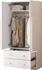 Merax Kleiderschrank 70×40×170 cm mit Doppeltüren, moderner Produktbild-Vorschau 6