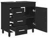 vidaXL Waschtisch Schwarz 60 x 35 x 60 cm Holzwerkstoff Produktbild-Vorschau 4