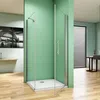 100x100cm Schwingtür Duschtür ESG Nano-Glas Eckeinstieg Produktbild-Vorschau 3