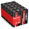 Batería alcalina industrial ANSMANN, bloque de 9V, modelo E Vista previa de la imagen del producto 1