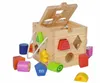 Eichhorn peg cube - drewniana kostka z 12 różnymi klockami Podgląd zdjęcia produktu 2