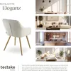 tectake® Esszimmerstuhl Marilyn gepolstert, in Cordoptik 58 Produktbild-Vorschau 6