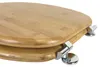 BURI WC Sitz aus Bambusholz Toilettendeckel Klodeckel Produktbild-Vorschau 4
