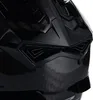 A close-up view of the front of a black helmet, showing its angular design and ventilation details. Produktbild-Vorschau