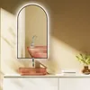 HOKO® LED Bogenspiegel 50x90/90x50 cm mit Schwarzer Produktbild-Vorschau 1